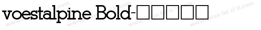 voestalpine Bold字体转换